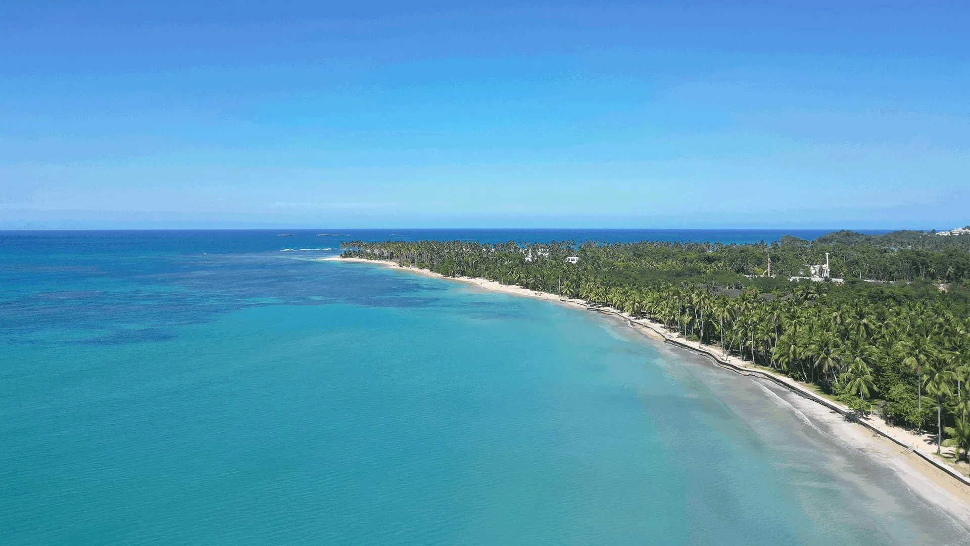La bahía de Cosón desde el aire