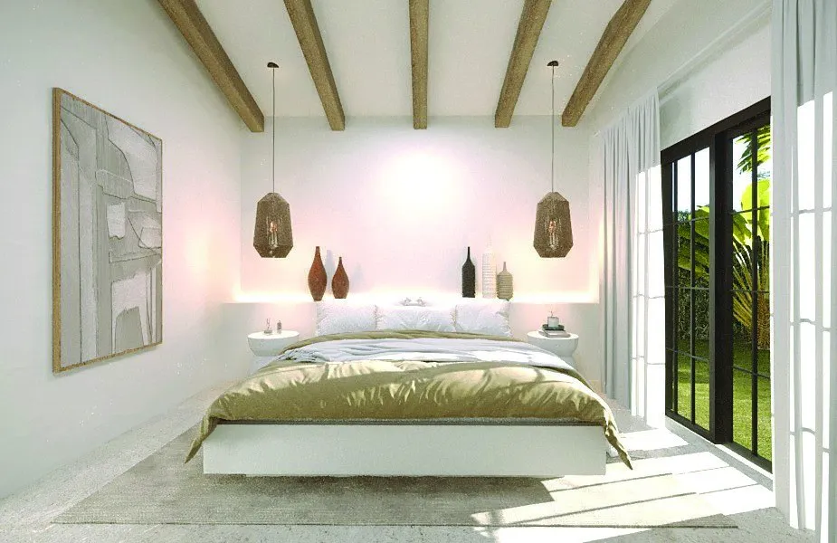 Rendering Villa Tipo B: bedroom